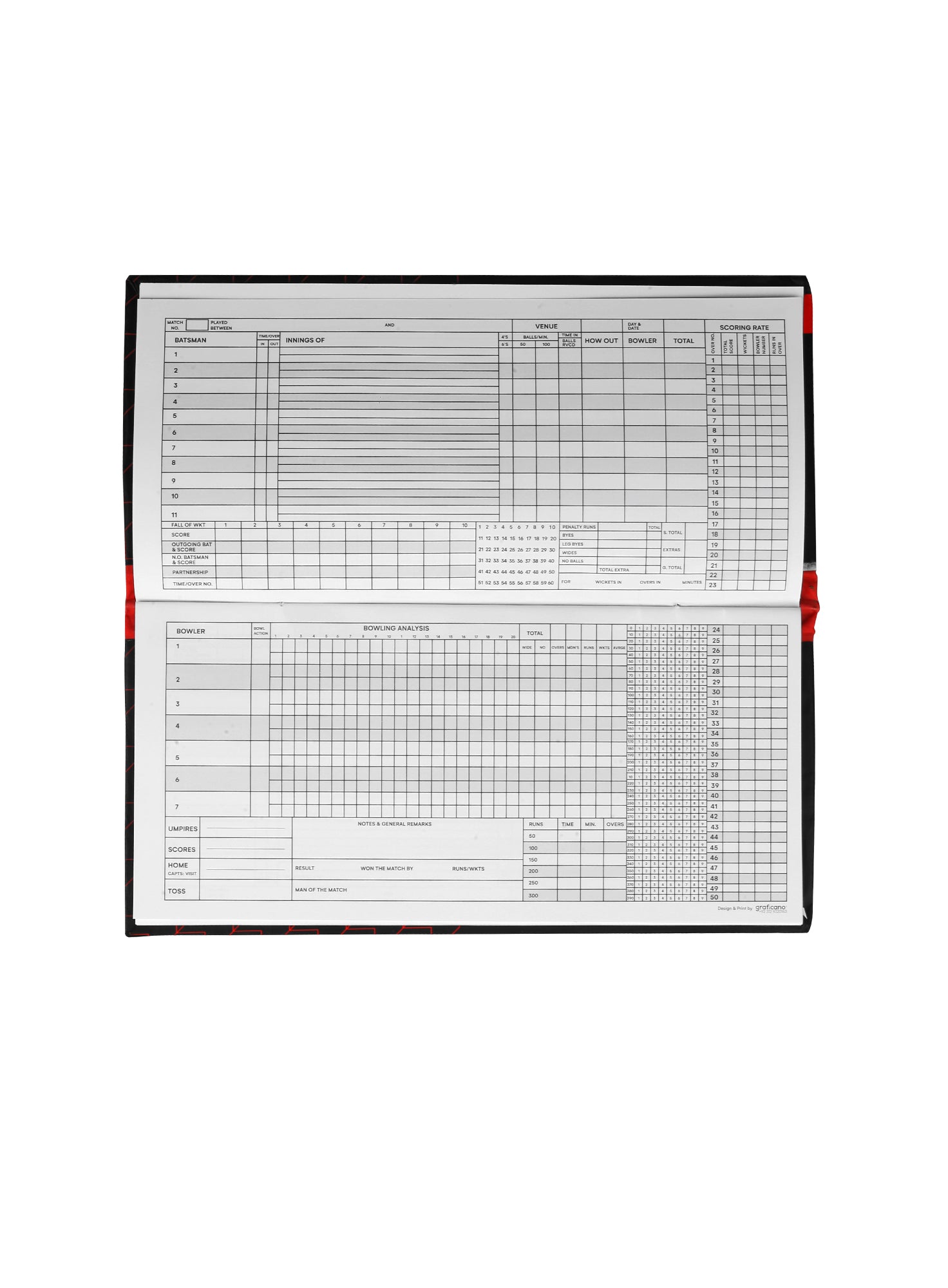 CA Scorebook 60 Innings